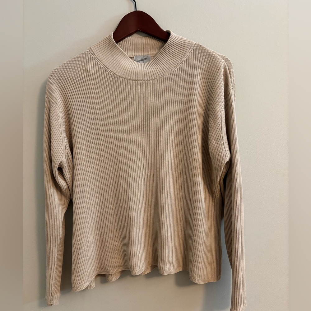 Jacqueline Ferrar Large Silk , Beige Blouse, Basic Piece, Closet Staple, Classy